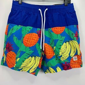 Tommy Hilfiger Royal Blue Tropical Fruit Swim Trunks